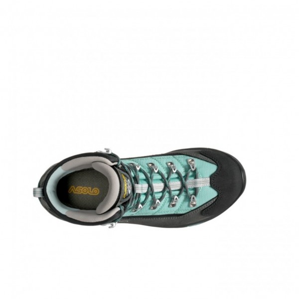 ASOLO FINDER PRO GV GTX scarpone donna trekking Gore-Tex art. B23105 A138 Graphite/Pool Side