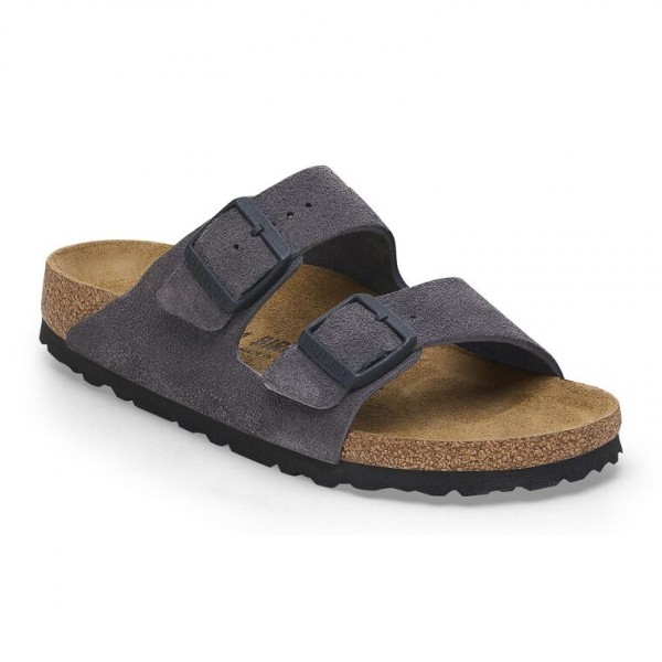 BIRKENSTOCK ARIZONA VELVET GRAY 1029162 sandalo donna uomo PELLE SCAMOSCIATA  