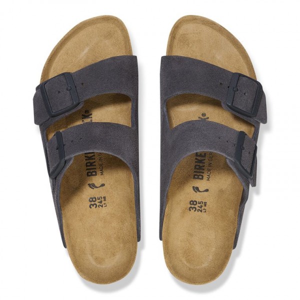 BIRKENSTOCK ARIZONA VELVET GRAY 1029162 sandalo donna uomo PELLE SCAMOSCIATA  