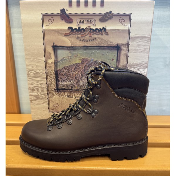 DOLOSPORT 96 ANF scarpone uomo cucito in pelle ANFIBIO Made Italy suola VIBRAM 