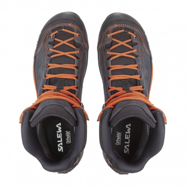 SALEWA MS MNT TRAINER MID GTX scarpone uomo 63458 0985 asphalt/fluo orange