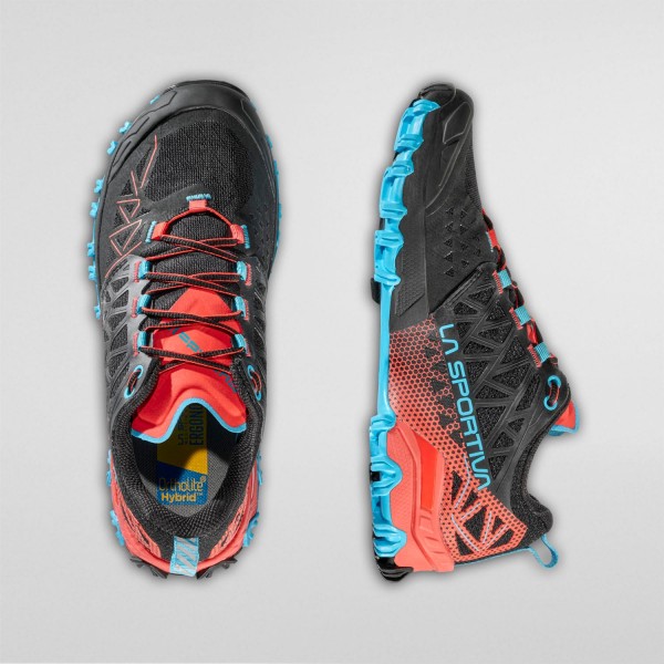 La Sportiva BUSHIDO II W's GTX scarpa donna trail runnig art. 46Z 999402 Black/Hibiscus