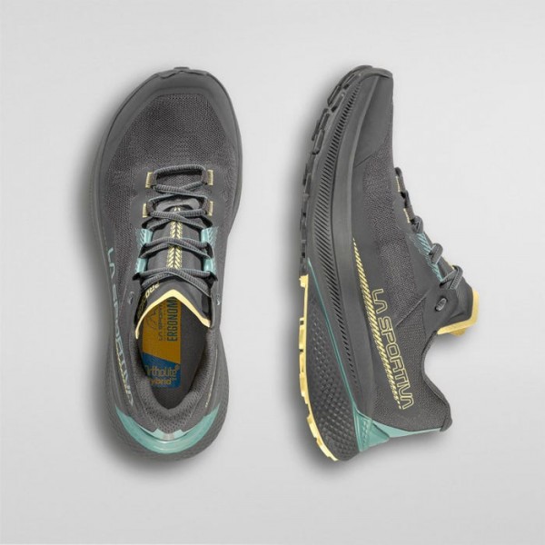 La Sportiva PRODIGIO W's scarpa donna trail runnig art. 56R 900734 Carbon/Juniper
