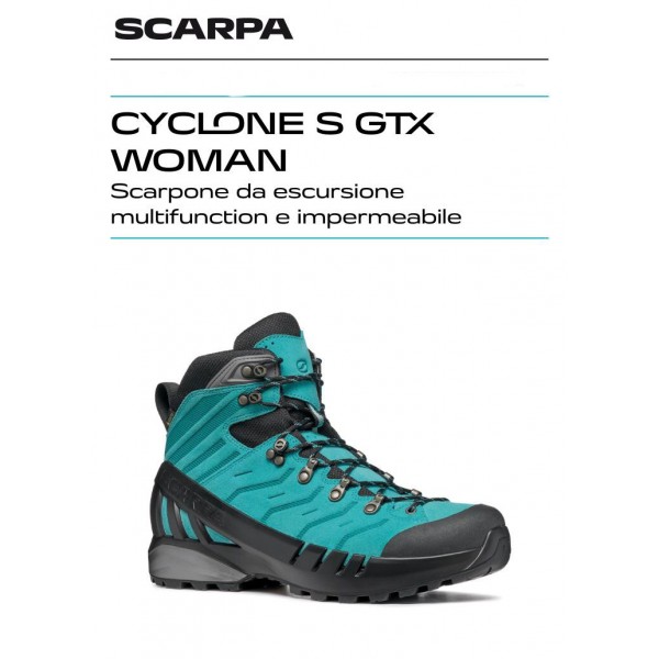 SCARPA CYCLONE S GTX scarpone donna trekking art. 30031-202 Ceramic-Gray