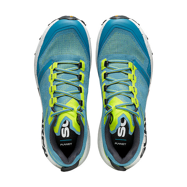 SCARPA SPIN PLANET scarpa uomo Trail Running art. 33063-350 Ocean Blue Lime