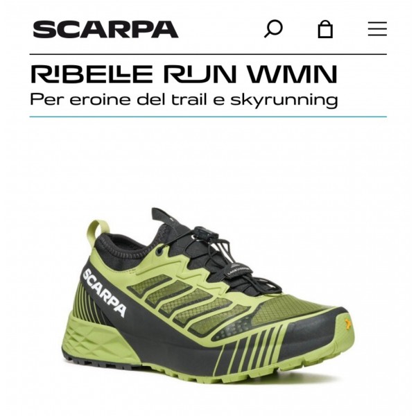 SCARPA RIBELLE RUN WMN scarpa donna Trail Running art. 33071-352 Light Green - Green