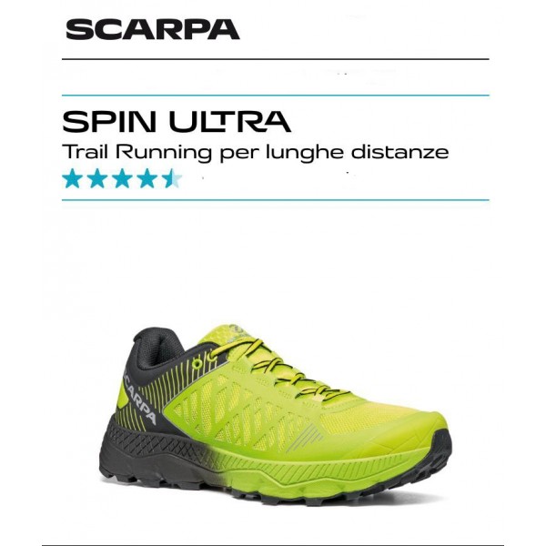 SCARPA SPIN ULTRA scarpa uomo Trail Running art. 33069-350 33072-350 Acid-Lime