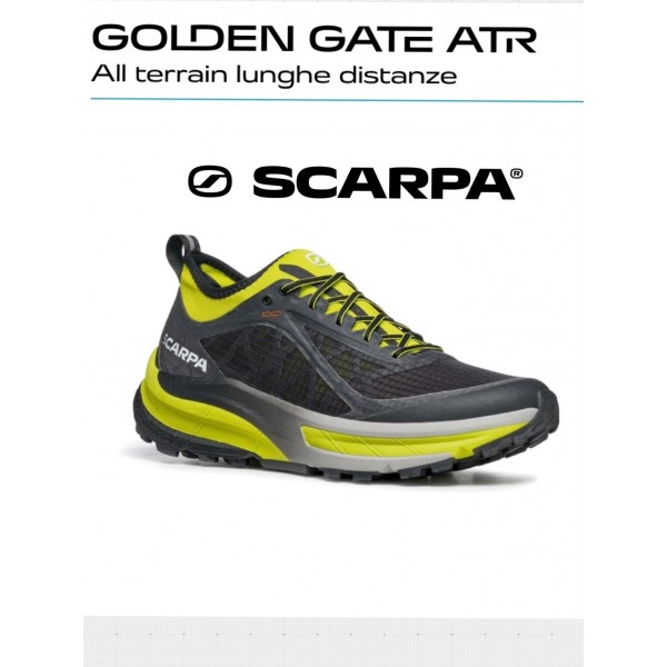 SCARPA GOLDEN GATE ATR scarpa uomo Trail Running art. 33076-351 Black-Lime