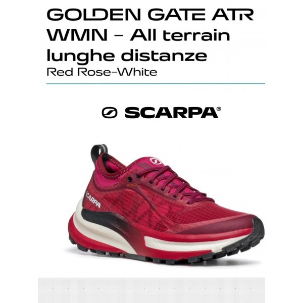 SCARPA GOLDEN GATE ATR WMN scarpa donna Trail Running art. 33076-352 Red Rose-White