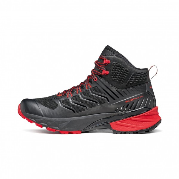 SCARPA RUSH MID GTX scarpa uomo trekking art. 63130-200 Black-Red 