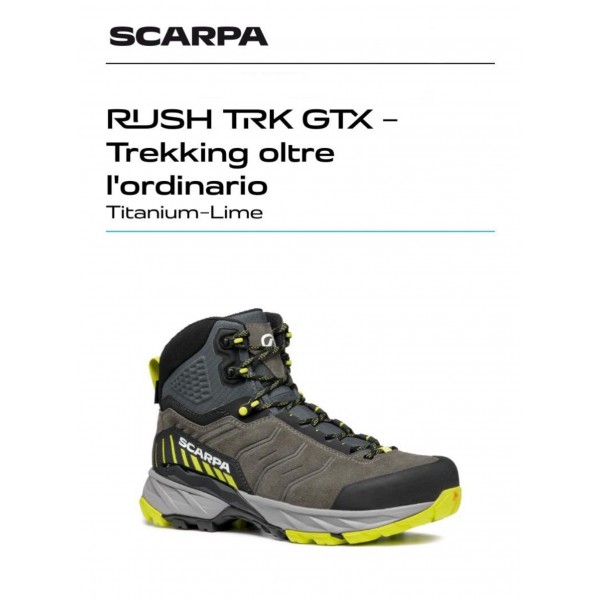 SCARPA RUSH TRK GTX scarpone uomo trekking art. 63143-200