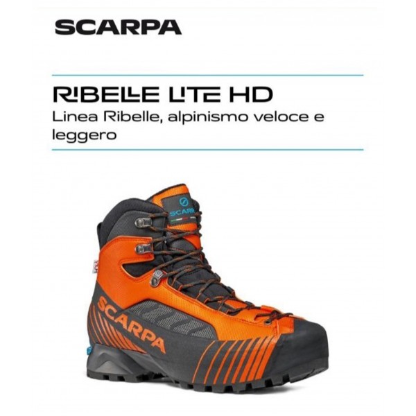 SCARPA RIBELLE LITE HD scarpone uomo alpinismo art. 71091-250 Tonic-Black