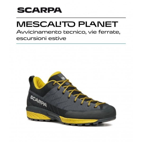 SCARPA MESCALITO PLANET scarpa uomo approach trekking art. 72104-350 Gray-Curry