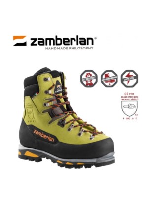 ZAMBERLAN LOGGER PRO GTX RR SR scarponi antitaglio CL 3 art. 5011 Acid Green