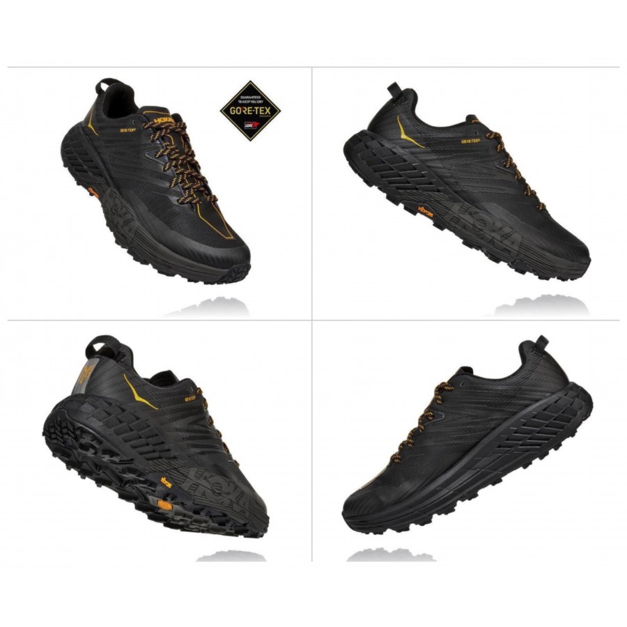 Scarpe Hoka Speedgoat 4 Gore-Tex antracite uomo | trail running | Nones  Sport