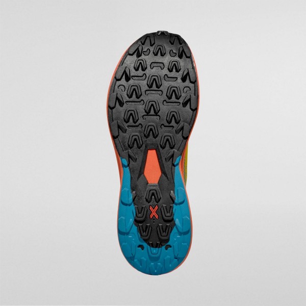 La Sportiva PRODIGIO scarpa uomo Trail Running art. 56Q 614322 Tropic Blue/Cherry Tomato