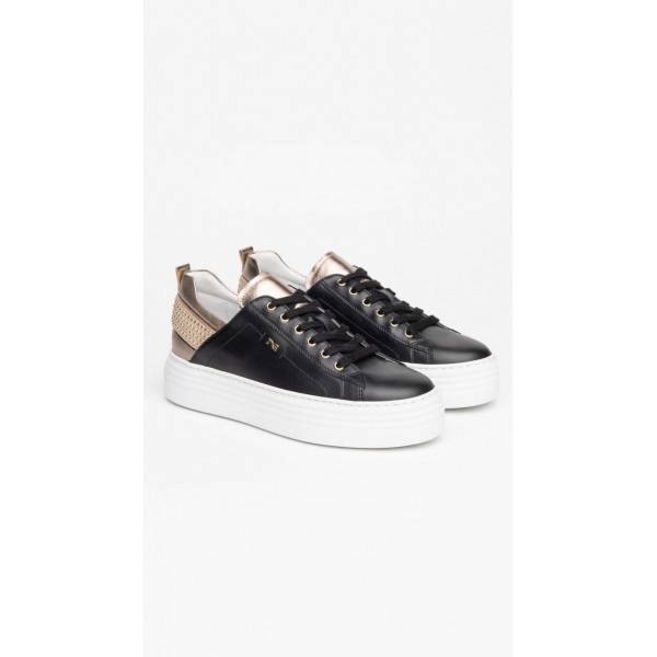 Nero Giardini I117001D/100 scarpa donna sneakers in pelle Nero AI2022