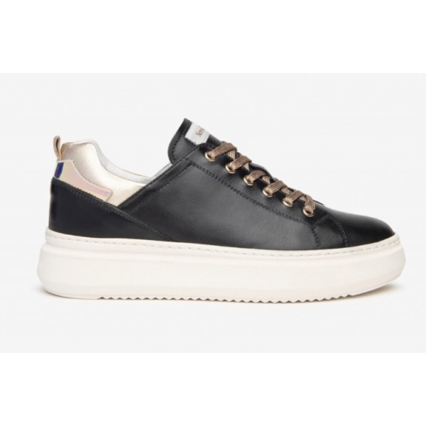 Nero Giardini I117050D/100 scarpa donna sneakers in pelle Nero AI2022