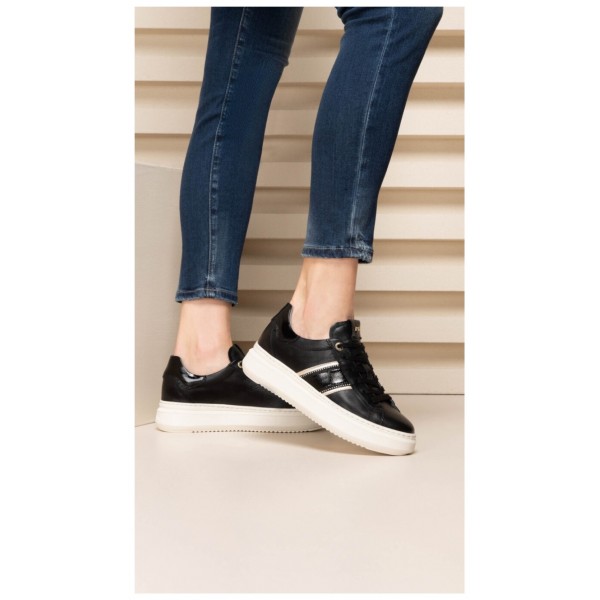 Nero Giardini I308430D/100 scarpa donna sneakers in pelle Nero AI2023