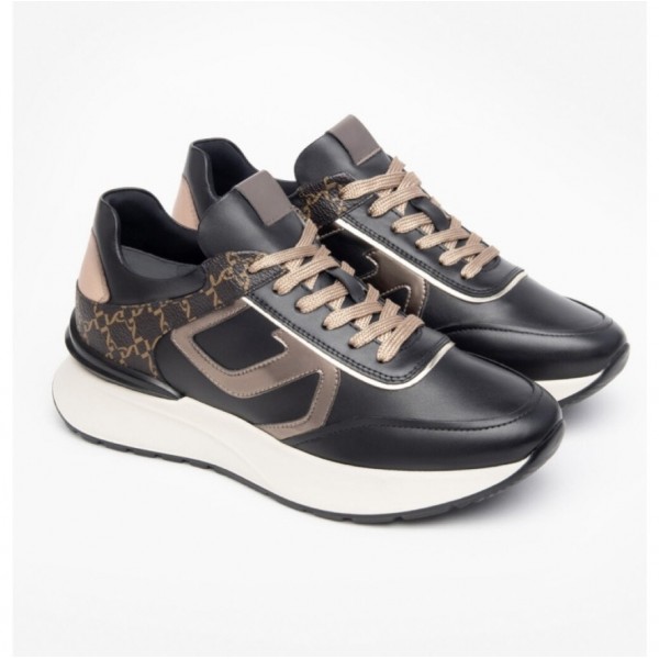 Nero Giardini I308350D/100 scarpa donna sneakers in pelle Nero AI2023