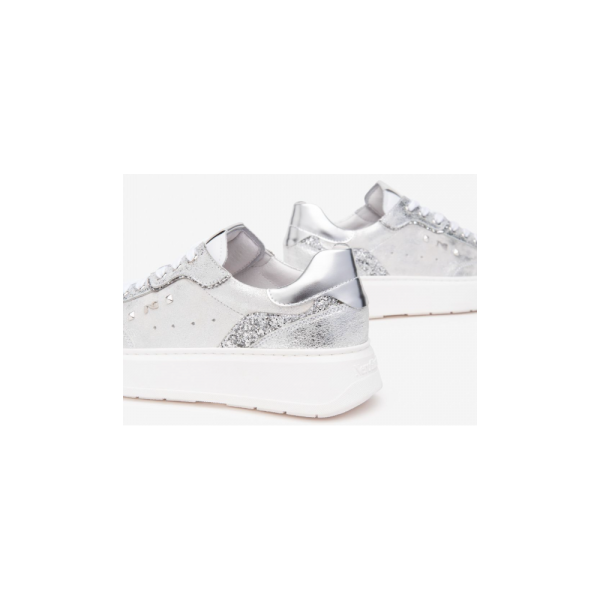 Nero Giardini E513062D/707 scarpa donna sneakers in pelle bianca PE2025